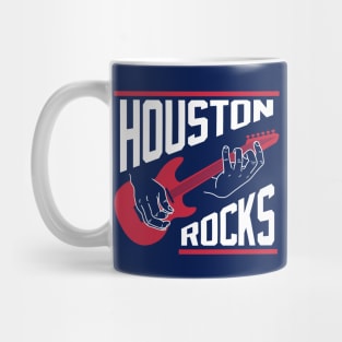 Houston Rocks Air Guitar - Navy Mug